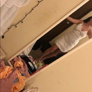 White lace dress